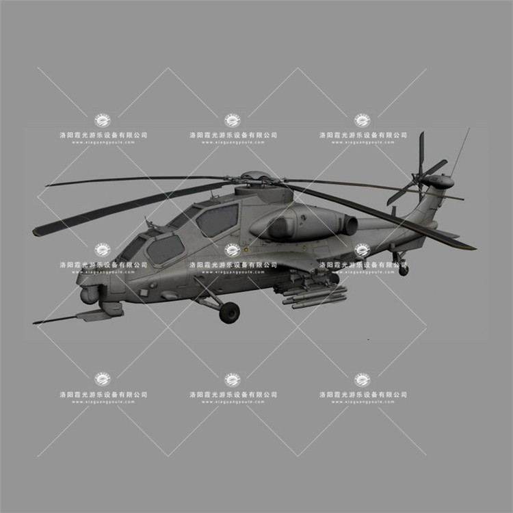 滦县武装直升机3D模型